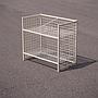 Wire shelving unit in lacquered steel - Cream