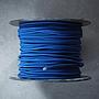 Two-wire electrical cable with blue textile (100 meters)