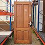 Varnished door in solid pine (variable dimensions) - Left