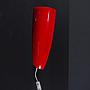 Wall light 'Naro' in glass tinted with a laminated opaline, with cable & power plug - Red - (87272F)