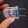 Flat power plug 2A - Transparent