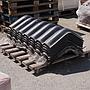 Batch of roofing tiles 'Carbon' in fibre cement (17 pcs)