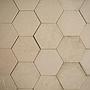 Hexagonal speckled stoneware ceramic tiles by Simons (France) - Sold per m2
