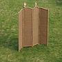 Folding room divider in bamboo