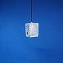 Hanging light 'Daisy' with handcrafted textured glass diffuser
