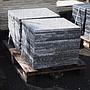 Batch of light grey granite tiles with polished finish (± 9 m2)