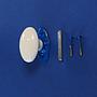 Single door knob in Limoges porcelain - Blue