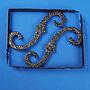 Pair of shelf brackets in wrought iron (20,2 cm x 15,5 cm)