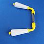 Door handle in white porcelain - Yellow