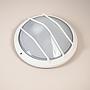 Caged wall/ceiling light 'Delta Tondo' by Roberto Fiorato for Prisma (IP54) - White