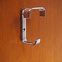 Coat hook solid chromed brass by Jules Wabbes