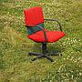 Swivel office chair 'Figura' by Mario Bellini for Vitra (ca. 1984) - Red/Green