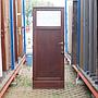 Wooden door with Flemish glass panel (H. 211 cm x W. 82 cm) - Left / Right