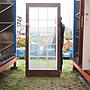 Wooden door with glass panels (H. 201 cm x W. 95,5 cm) - Right