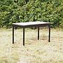 Table with HPL tabletop and steel base from KU Leuven (120 x 60 cm)