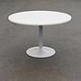 Round dining table with laminated tabletop and steel leg (ø 120 cm)