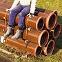 Vitrified clay pipe by Euro Sweillem (L. 210 cm)