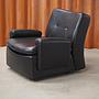 Lounge chair in synthetic leather