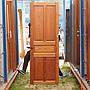 Door in varnished solid pine from Opwijk monastery (H. 246 cm x W. 87 cm) - Right