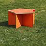 Coffee table by B-architecten from the Muntpunt library - Orange