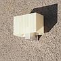Wall light by Erco with switch and aluminium base (ca. 1960)