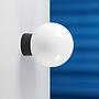 Wall/Ceiling light in opaline glass and bakelite - Straight