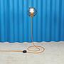 Pendant light 'Christelle' with orange cable and foot switch