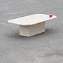 Coffee table in travertin (120 x 60 cm)
