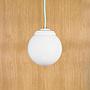 Hanging light in opaline glass (⌀ 15 cm)