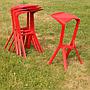 Bar stool 'Miura' by Konstantin Grcic for Plank (2005) - Red