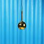 Hanging light 'Gold drop' in glass with gold finish by Utilicht