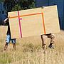 Gymnasium floor panel in 3-ply with a maple top layer (222 x 122 cm) - Sold per panel