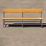 Bench in solid beech by Seeuws & Fils for Swan (Deinze)
