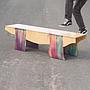 Bench in plywood by Lionel Jadot