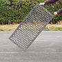 Radiator cover in chrome plated brass by Jules Wabbes from the Générale de Banque (110 x 51 cm)