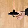 Hanging light 'Eva' in opaline glass - Purple