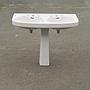 Double pedestal bathroom sink by de Sphinx
