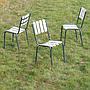 Stackable outdoor chair 'Flotille' by SIF from the Park of Versailles Palace
